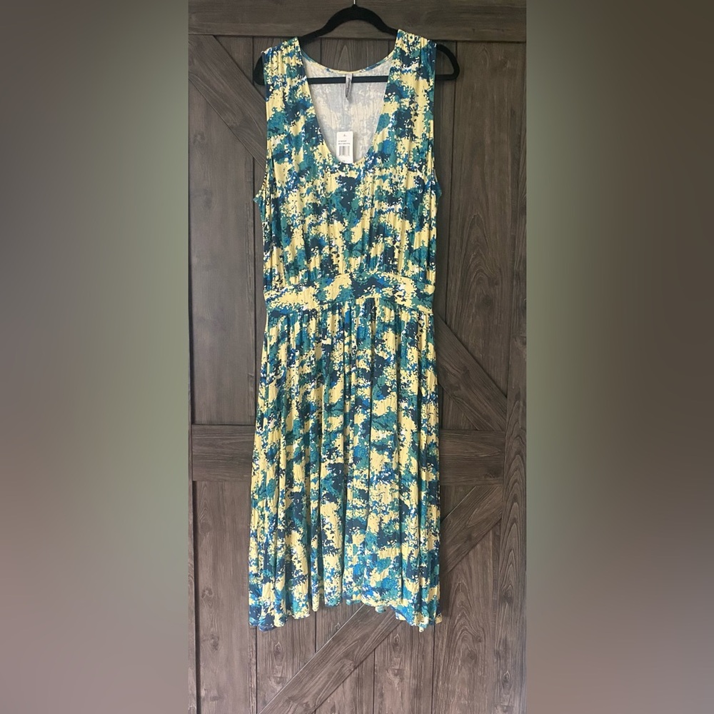 Colourful Rachel Pally "Everett" printed midi dress, NWT, sz 2X